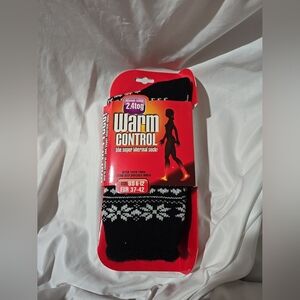 NWT Warm Control Thermal Socks OS Extra Thick Yarn 2.4 TOG Black Deer Winter